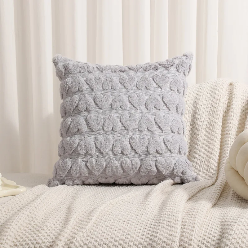 Sneeuwpluche gewatteerd 3D liefdeskussen schattig kussen Valentijnsdag woonkamer bank slaapkamer kussens decoratie huis