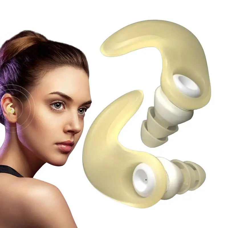 

Беруши для сна, шумоизоляционные водонепроницаемые силиконовые беруши, защита слуха, беруши для учебы, овальный дизайн