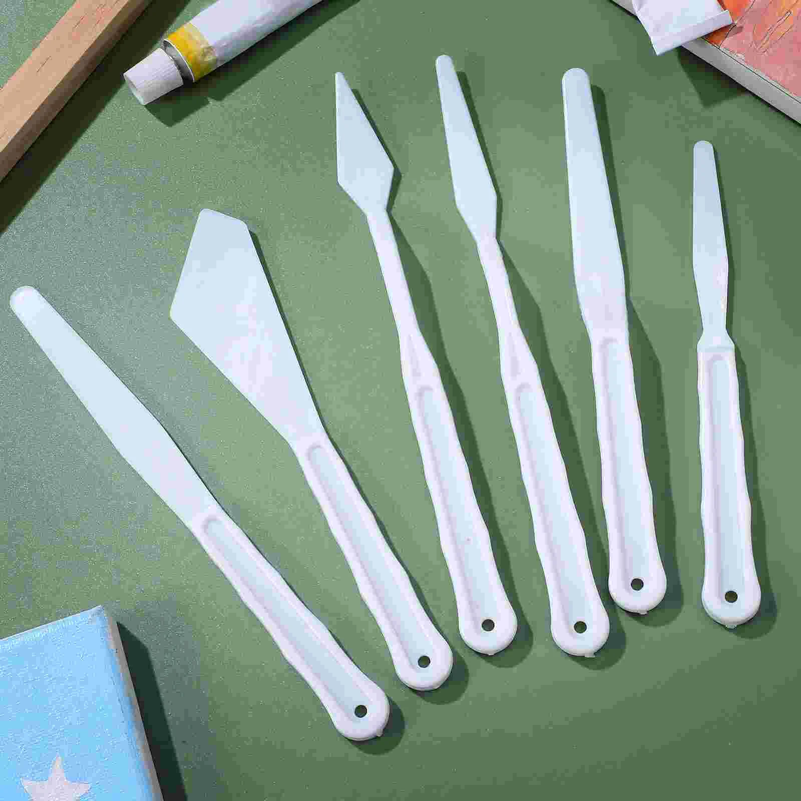 Oil Paints Color Mixing Scrapers Stirring Spatulas Spreading Artist Drawing Tools