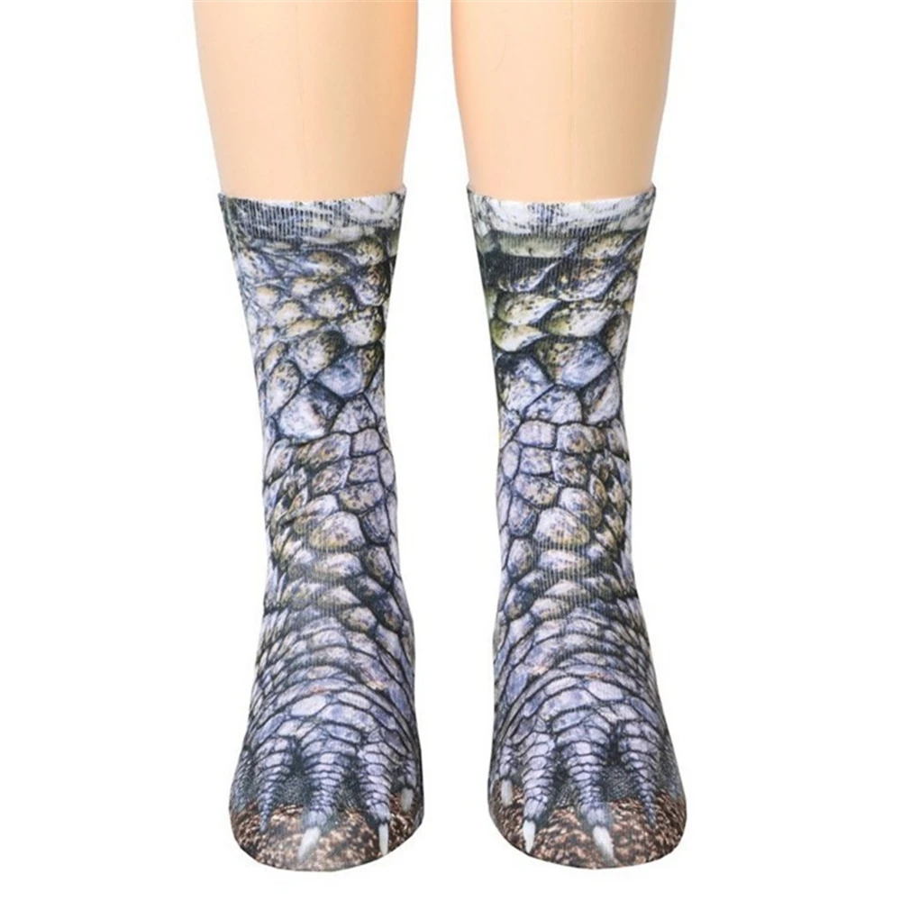 Chaussettes unisexes à semelle de patte d\'animal pour hommes et femmes, tube décontracté, cadeau de nouveauté, mode heureuse, drôle, Kawaii,