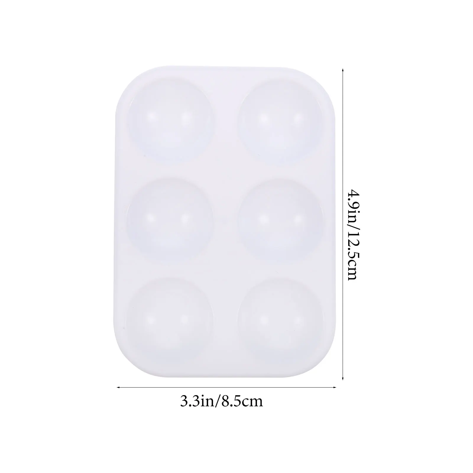 12Pcs Multi-Functional Plastic Paint Palettes Watercolor Mixing Trays Easy to Clean Color Display Plates for Acrylic Oil Gouache