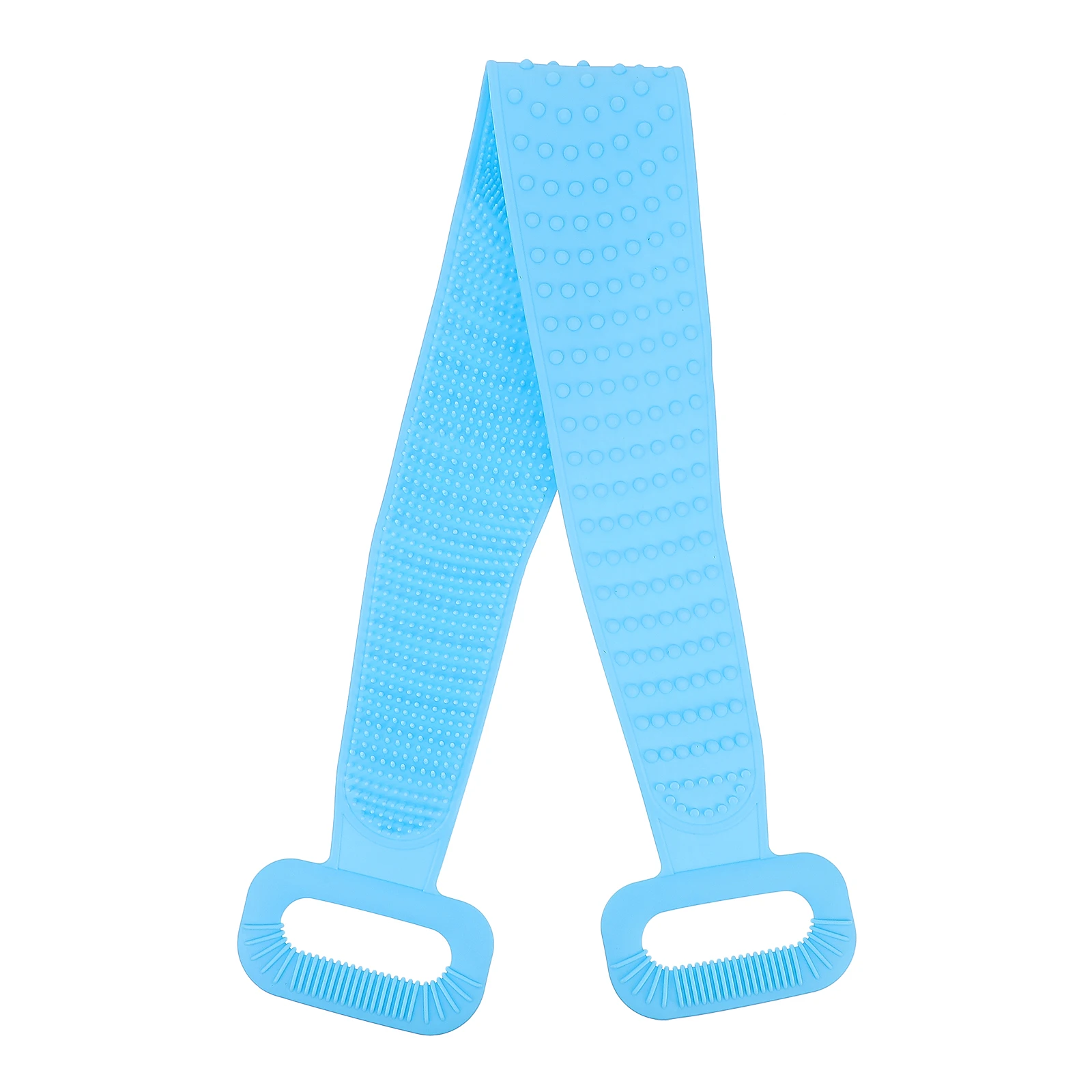 

1Pcs Silicone Back Scrubber Massage Brush for Deep Exfoliating Cleansing Long Strap Bathing Convenience Travel Essential Shower