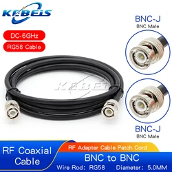 RG58 BNC Male to BNC Male Plug Q9 Crimp Connector RF Coax Coaxial Pigtail Jumper 50ohm Cable