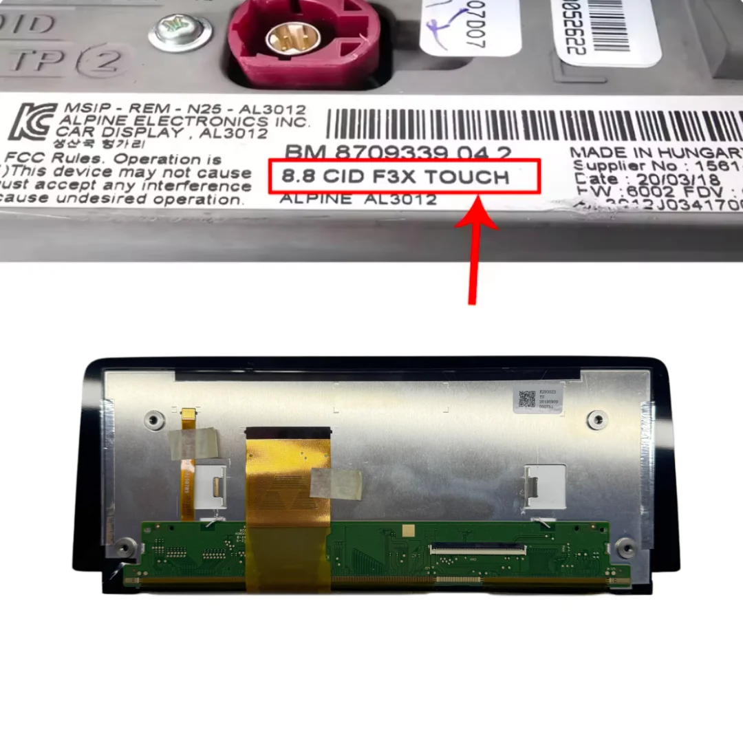 LCD Display Screen for 2018 2019 2020 2021 BMW 1,2,3,4-Series F20 F87 F80 F82 F30 F32 F36 8.8 CID F3X TOUCH
