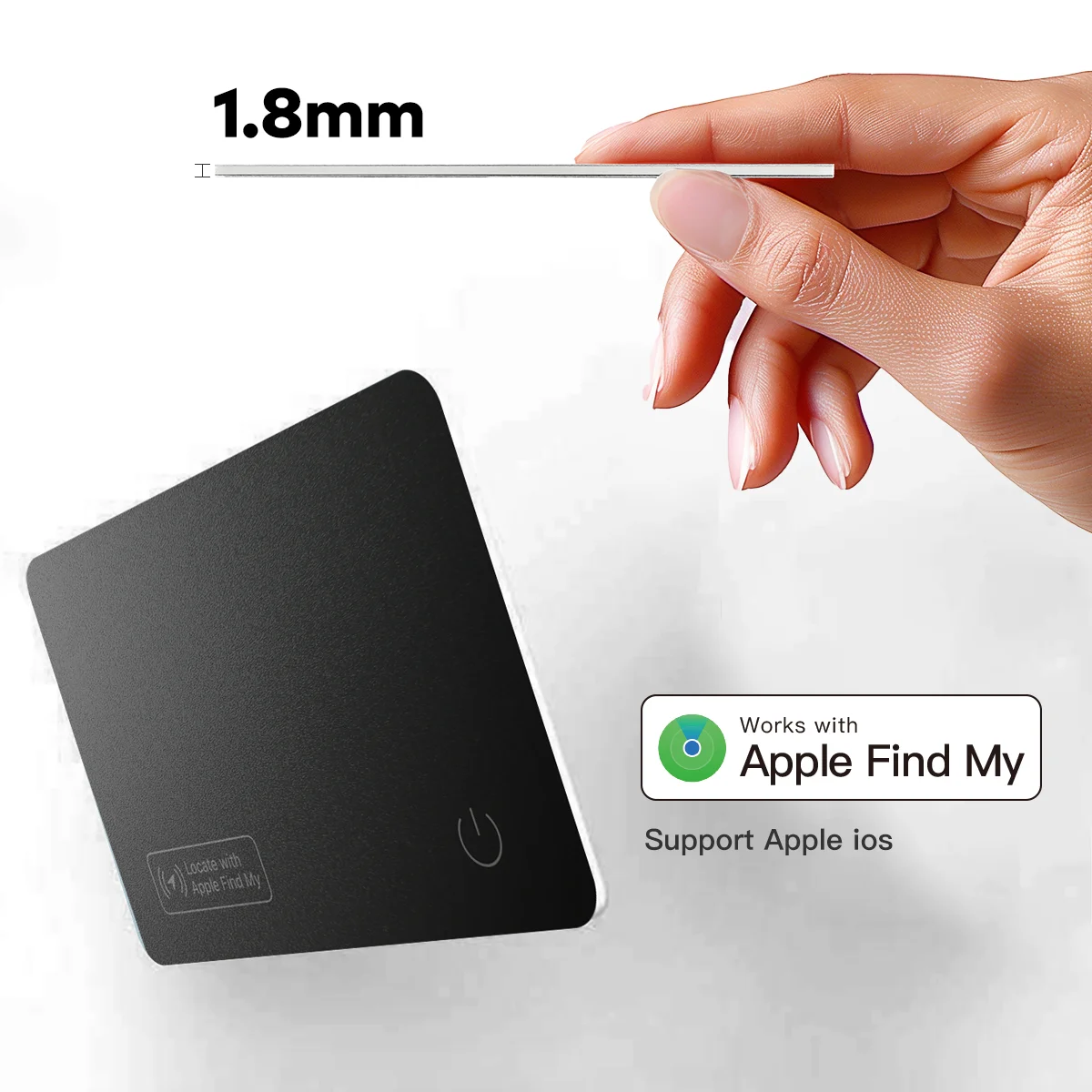 

Трекер кошелька для карт BLE Wallet Finder Find My Network, совместимый с визитницей NFC для сумки-кошелька для багажа