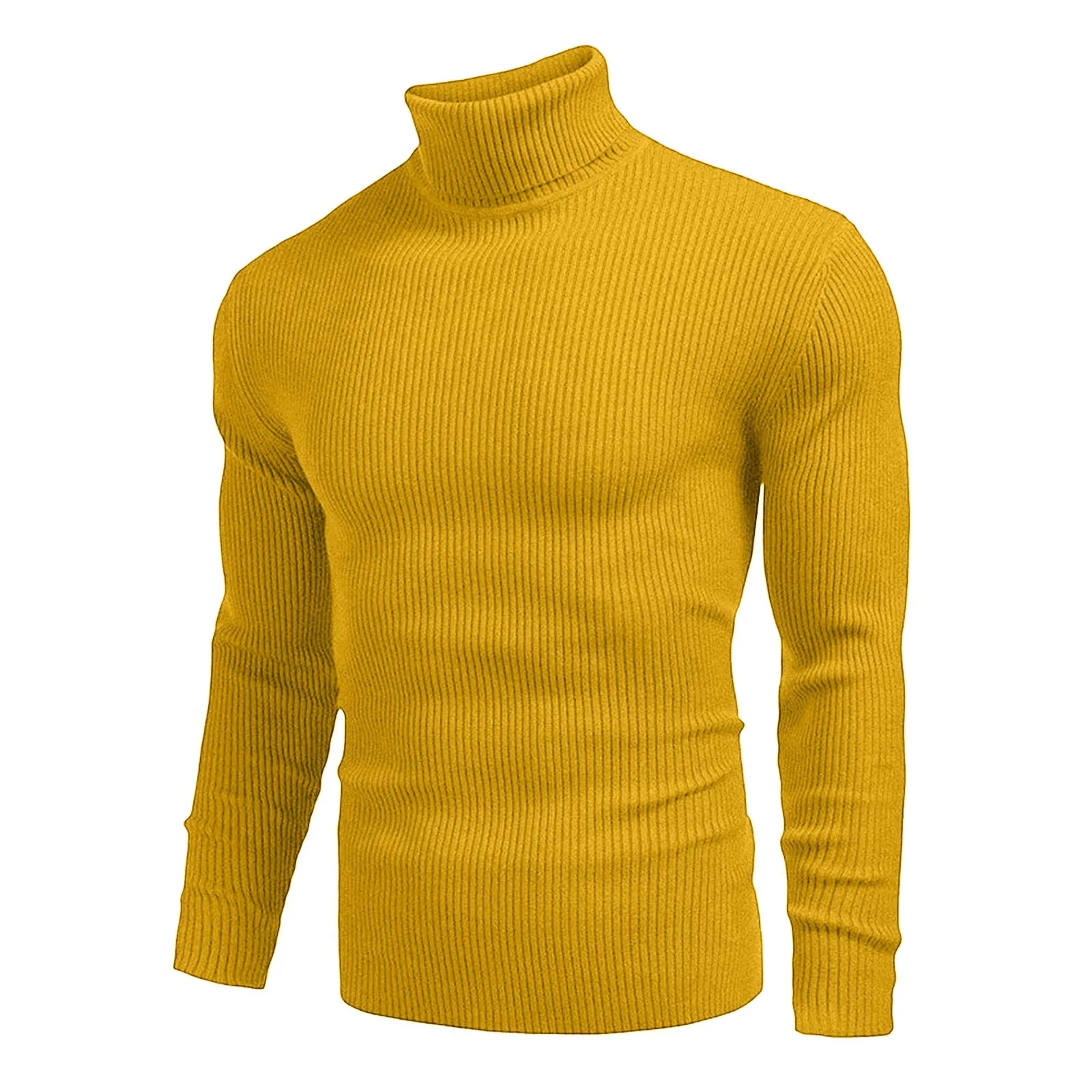 

Autumn Winter Turtleneck Sweaters 2024 New Warm Solid Color Men's Sweater Slim Pullover Men Knitted Sweaters Bottoming Shirt