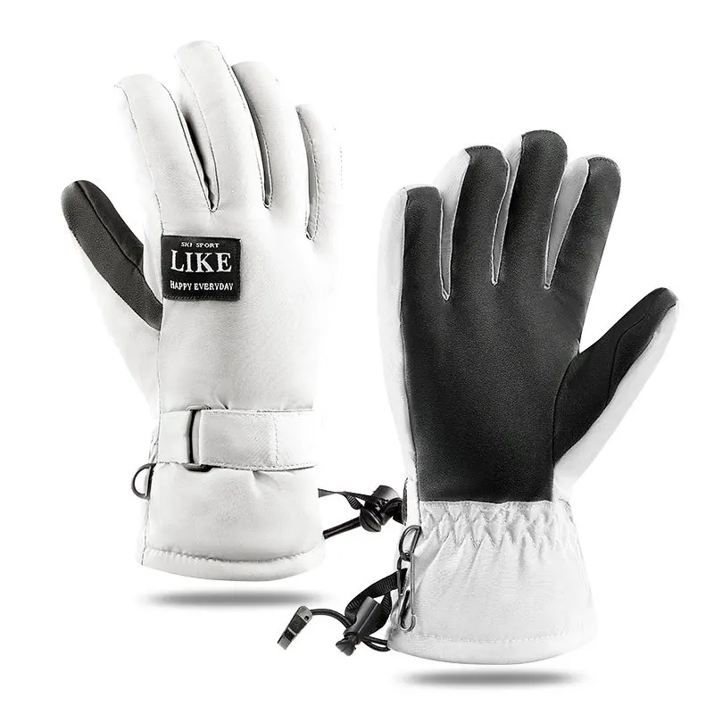 

Ski gloves for men, waterproof and cold-proof, thickened for outdoor cycling, winter fishing, and skiing.