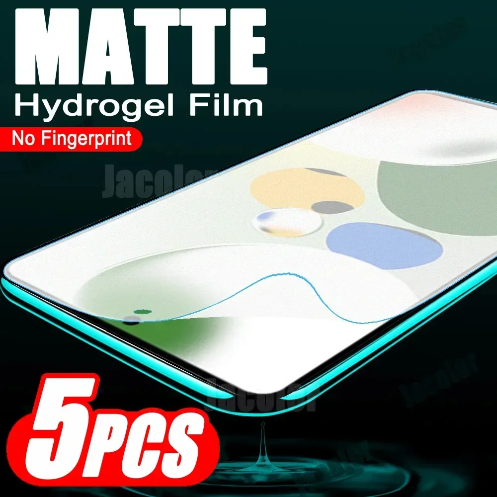 

5pcs Matte Gel Hydrogel Film For Xiaomi Redmi Note 12 S Turbo Pro Speed Plus 4G 5G 12S 12Pro Note12 Note12Pro Screen Protector