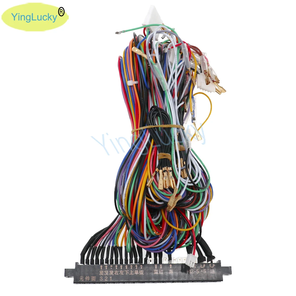 Jamma 28-Pin Harness with 5 and 6 Action Button Wires for Arcade Games Sanwa Joysticks Arcade Game Cabinets / Pandora Boxes