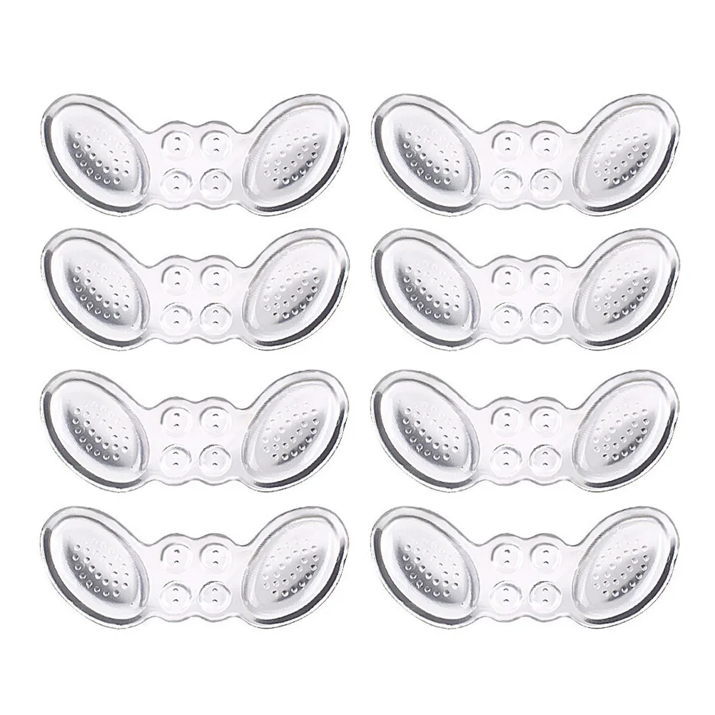 

4 Pcs Anti slip Invisible Transparent Heel Protectors Thin Feet Sticker Gel Sweat absorbent Skin friendly Breathable Material