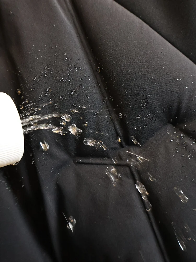 Men's Faionable Warm Hooded down Jaet Pure Color Patchwork Autumn Winter Polyester Fiber Windproof 3D Design Du down Fi...