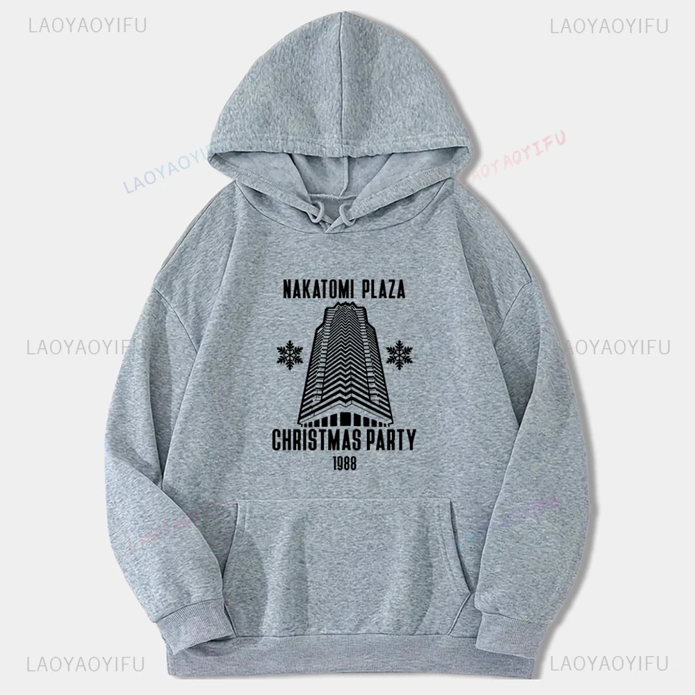 Merry Christmas Die Hard Movie 1988 Bruce Willis Men Hoodie Vintage Nakatomi Plaza Individuality Cotton Sweatshirt Woman Hoody