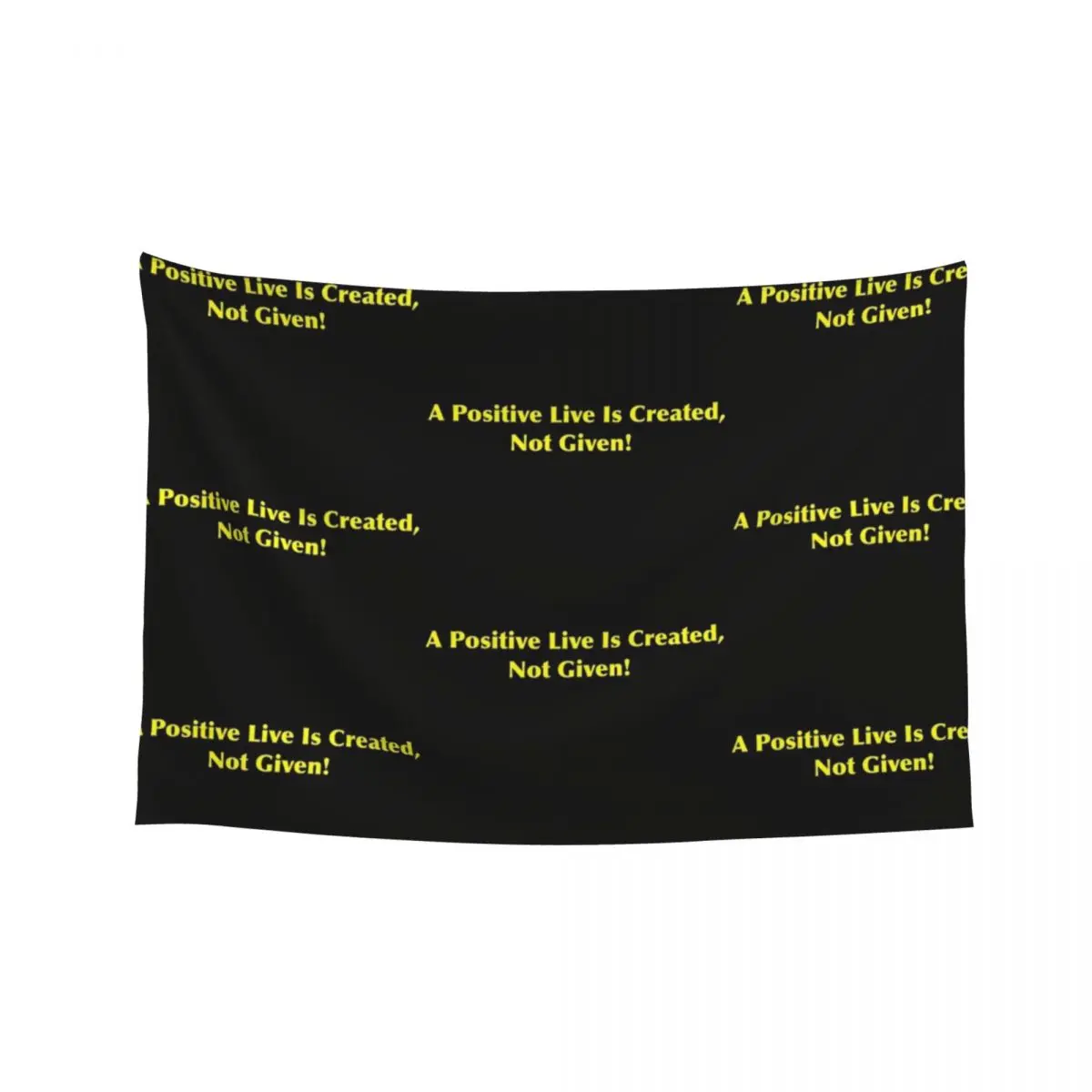 

A POSITIVE LIFE IS CREATED, NOT GIVEN! Tapestry Aesthetic Room Decor Korean Anime Decor Tapestry