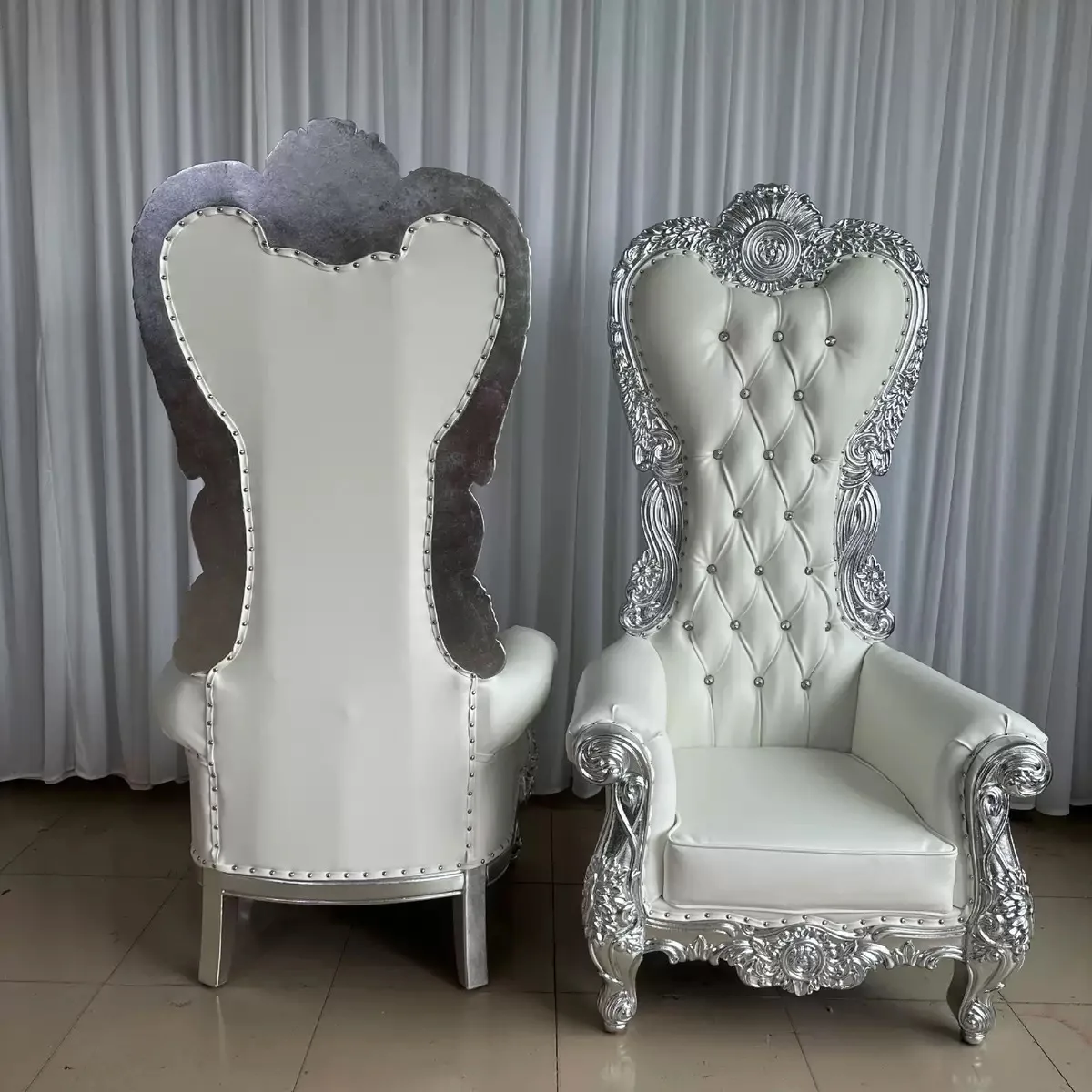 Wholesale Cheap High-Back King Throne Chair For Rental Royal Gold Classic Throne Chair