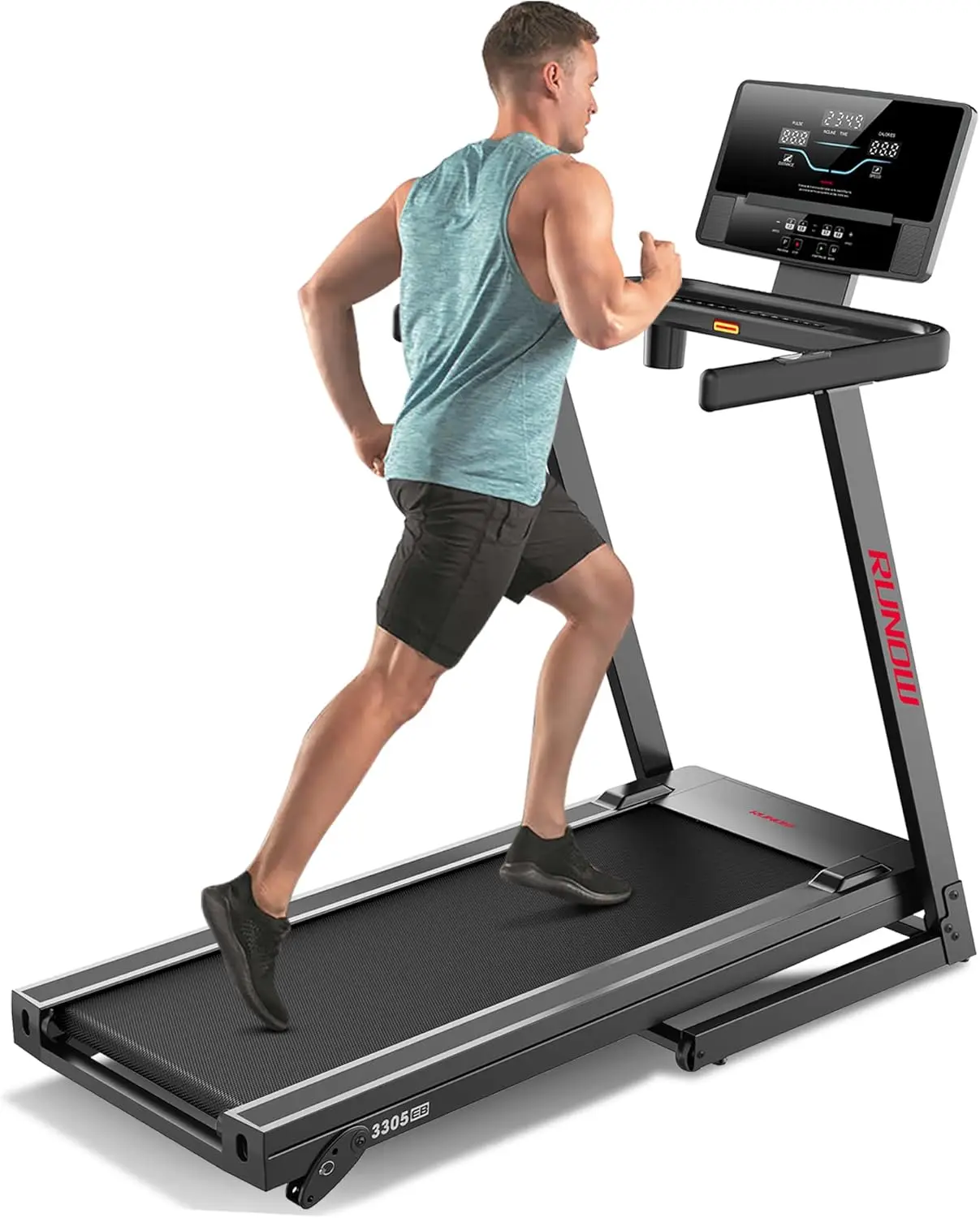 Treadmill with Incline, Perfect as Treadmills for Home Walking and Running, Foldable Treadmill Support Bluetooth and Custo