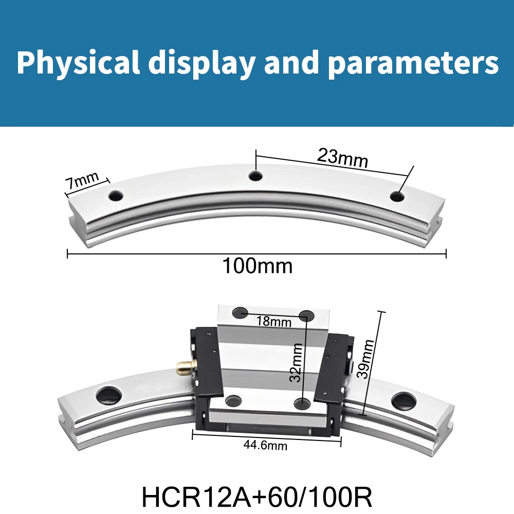 THK R-shaped Circular Rolling Slider Guide  HCR12A+60/100R
