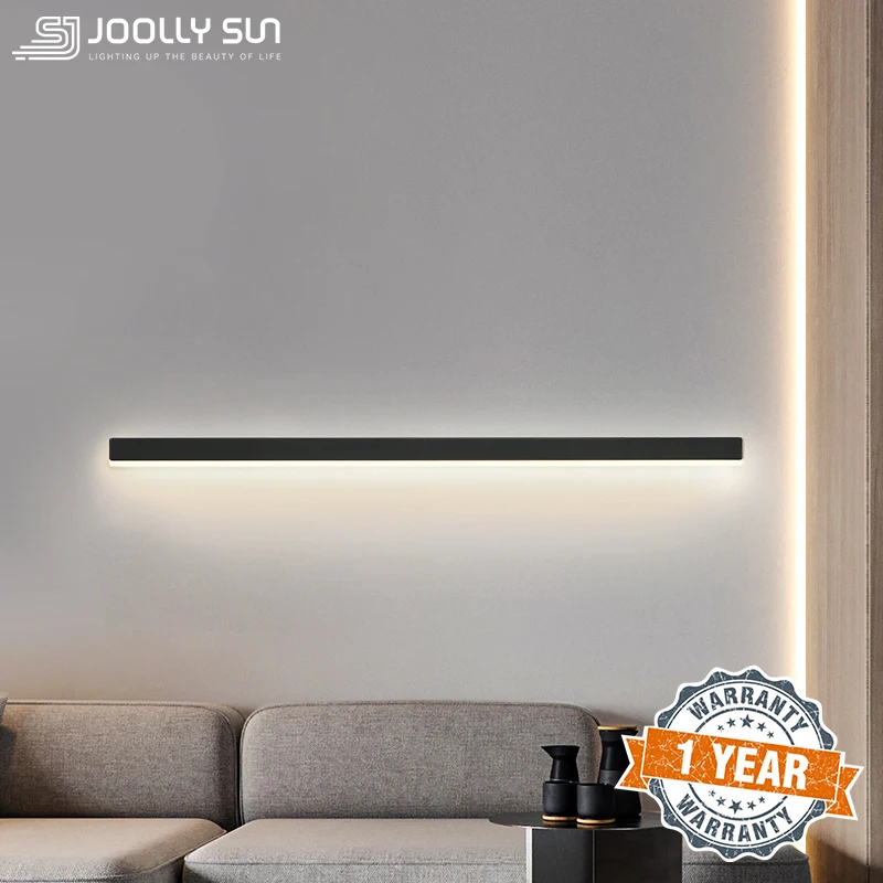 

JoollySun Wall Light Bedside Lamp Simple Long Strip Sconces for Staircase Sofa Background Modern Home Art Decor Lighting Fixture