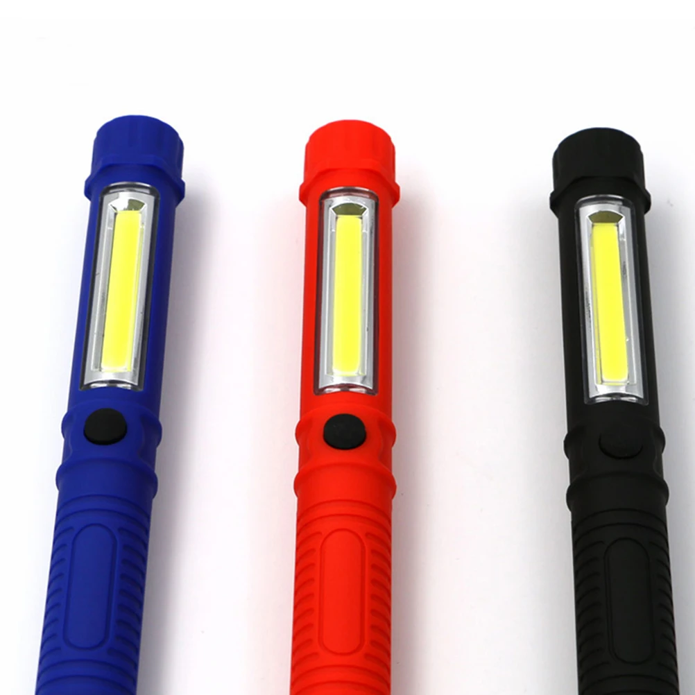 

Cob LED Work Light Mini Pen Inspection Repair Flashlight Torch Black Far Near Beam Magnetic Base Clip Multifunction