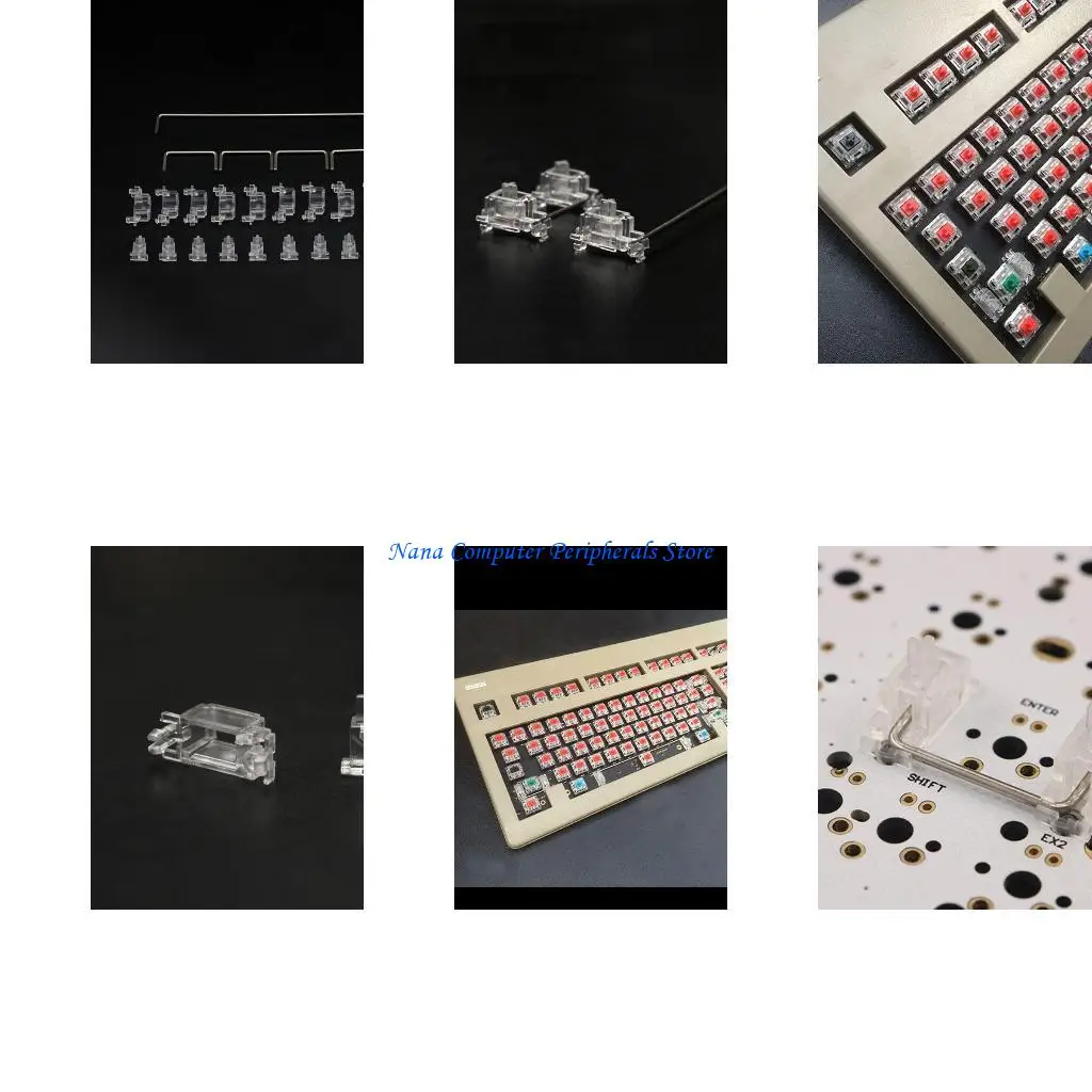 Switch F68C PCB Stabilizer 6.25U Modificador llave del estabilizador llave para Cherry MX