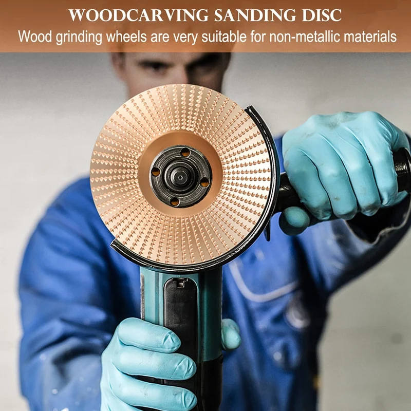 Wood Carving Grinder Disc Set, Saw Wheel And Branch Attachment For Angle Grinder, Grinding Shaping Blade Disc