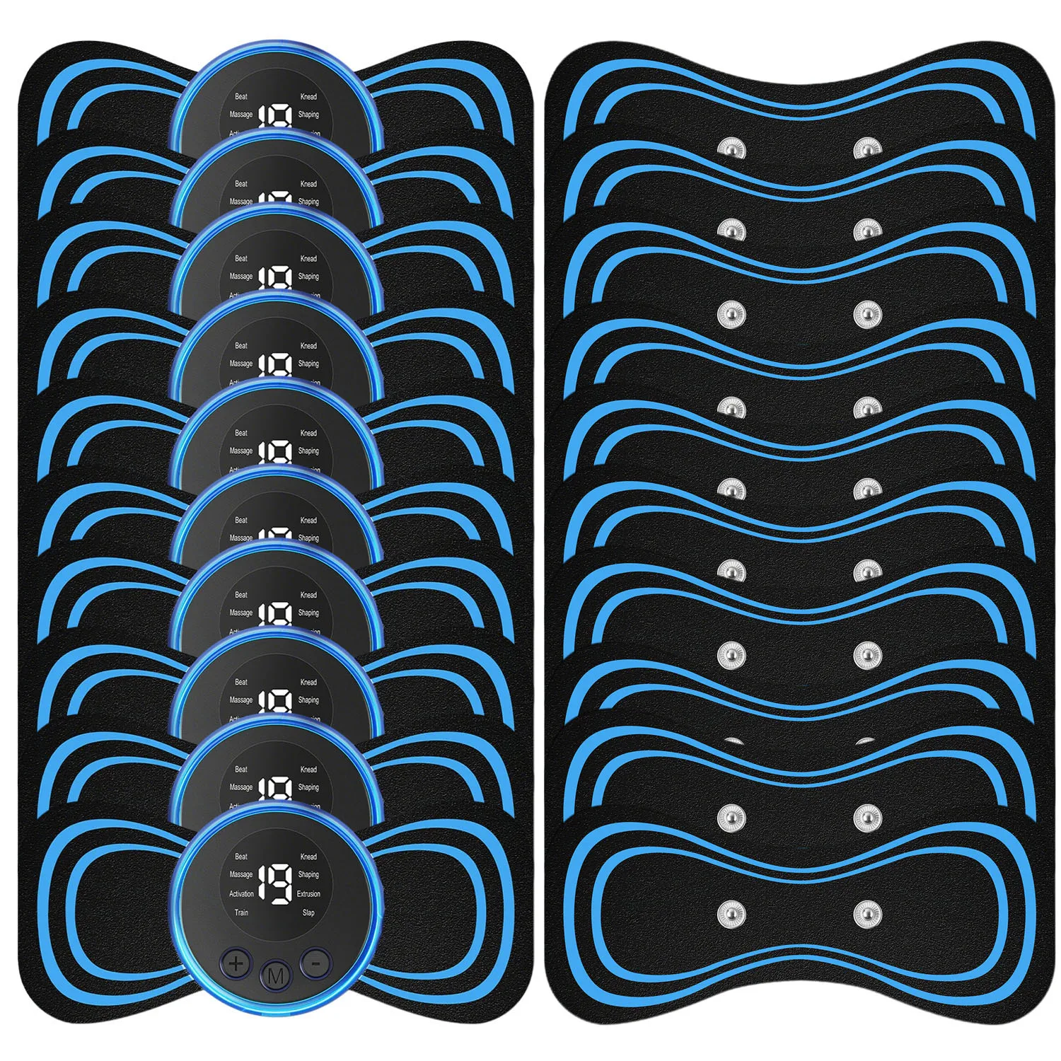 USB Electric Neck Massager Mini Cervical Back Patch Muscle Relieve Fatigue Stimulator Massageador Mat Pad Home Use Massage Tools