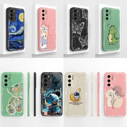 For Huawei P40 Pro Case Exquisite Cover For Hauwei P 40 P40Pro Phone Shell Soft Liquid Silicone Full Coverage Anti Choc Funda
