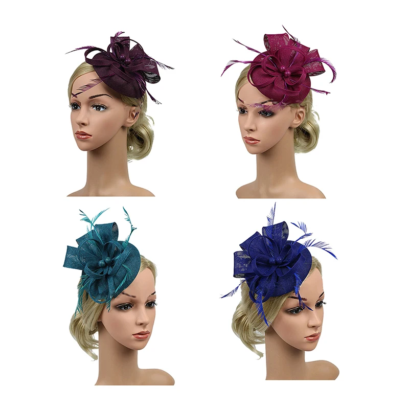カクテルパーティー ウェディング フェザー ヘアピン;レディースファッショナブルなヘッドピースヘアアクセサリー