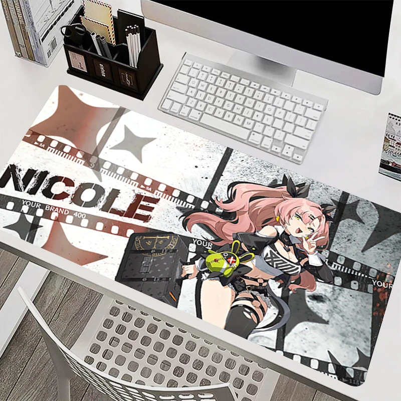 Computer Mouse Pad Large Extended Non Slip Gamer Desk Mat kawaii Anime Carpet Z-zenless Zone Zero Gaming MousePad Smooth Surface