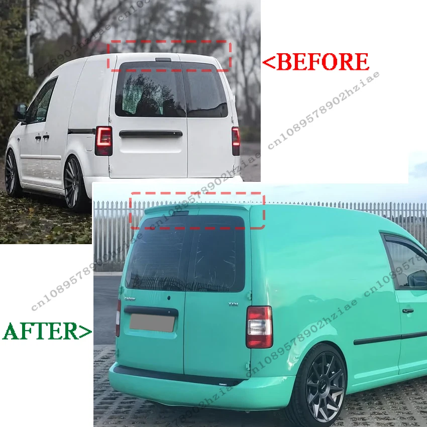 Two-piece Roof Spoiler Roof Wing For VW Caddy Barn Doors 2005 2006 2007 2008 2009 2010 2011 2012 2013 2014 2015 2016 2017 2018