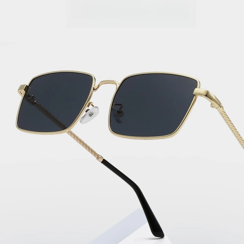 

European and American Threaded Leg Metal Frame Sunglasses Fashionable UV Resistant and Strong Light Resistant Driving Glasses