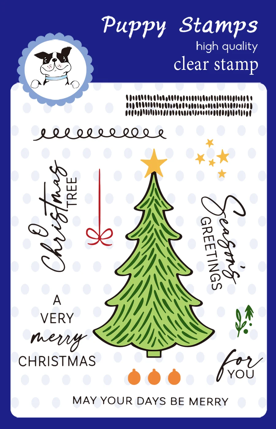 

PUPPY STAMP Decorative Trees Clear Stamps For DIY Decorating Scrapbook Paper Card Album Embossing Craft Gift 2024 New Arrivals