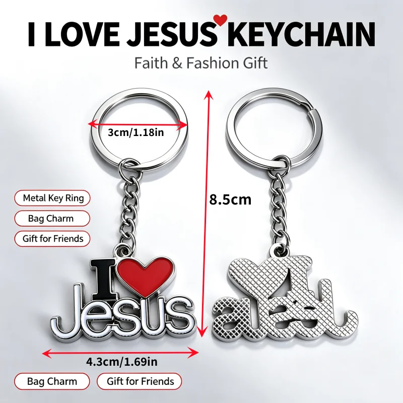 Creative Metal Heart Initial KeychainFriend Gift.-Heart Letter Metal Keyring
