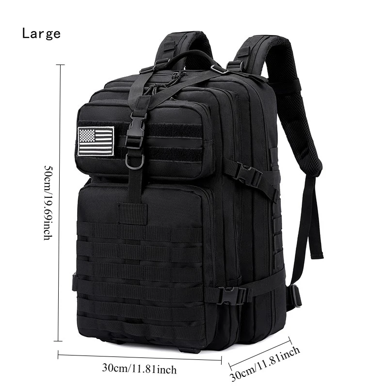 50L/30L Elite Tactical Backpack | 3X Stronger Work & Military Backpack | Resistant and Heavy Duty | 3 Day MOLLE Bug Out Bag