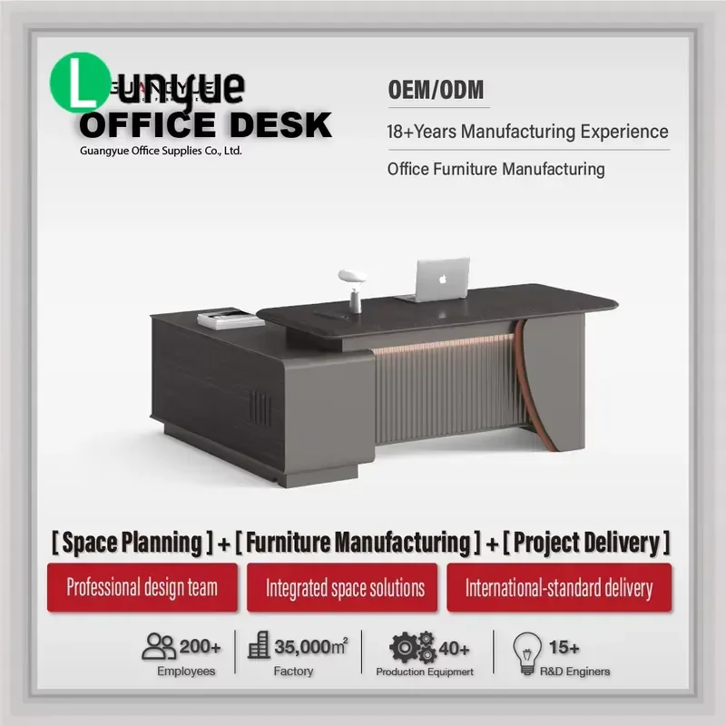 Office Desk with Built-in Charging Center Combination Lock Lockers Computer Vents Spacious Work Surface for Daily Home Office