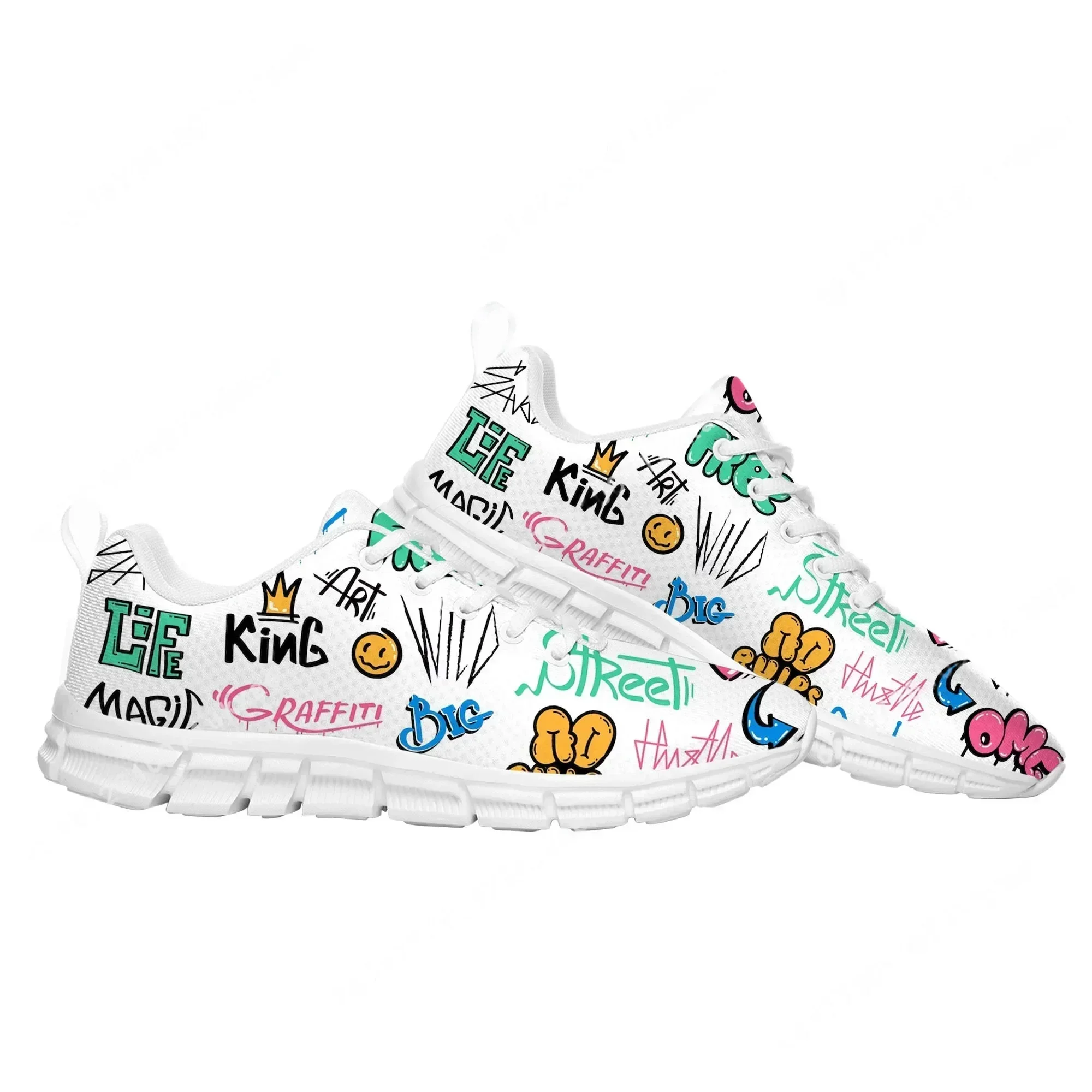 street art graffiti Sports Shoes Mens Womens  Sneakers Parent  High Quality Sneaker Customize Shoe