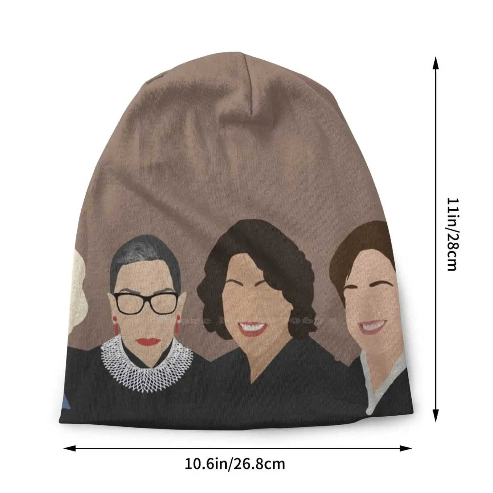 The Knitted Hat Warm Beanie Outdoor Caps Court Rbg Sotomayor Sonia Judge America Women Feminist Girl Gang Squad Goals Day