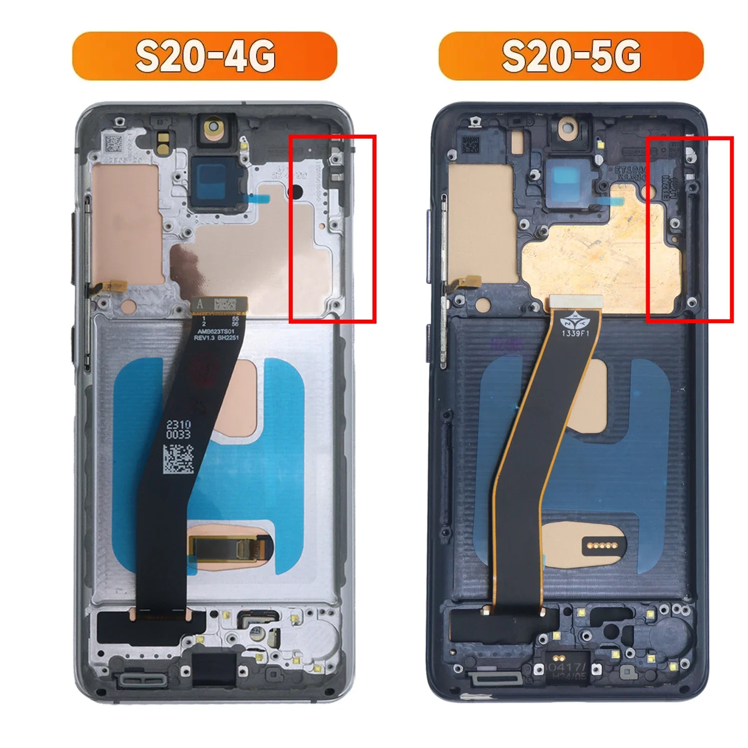 TFT Screen for Samsung Galaxy S20 G980 G980F, for Samsung Galaxy S20 FE 4G G780B S20 Plus G985 Lcd Display Digital Touch Screen