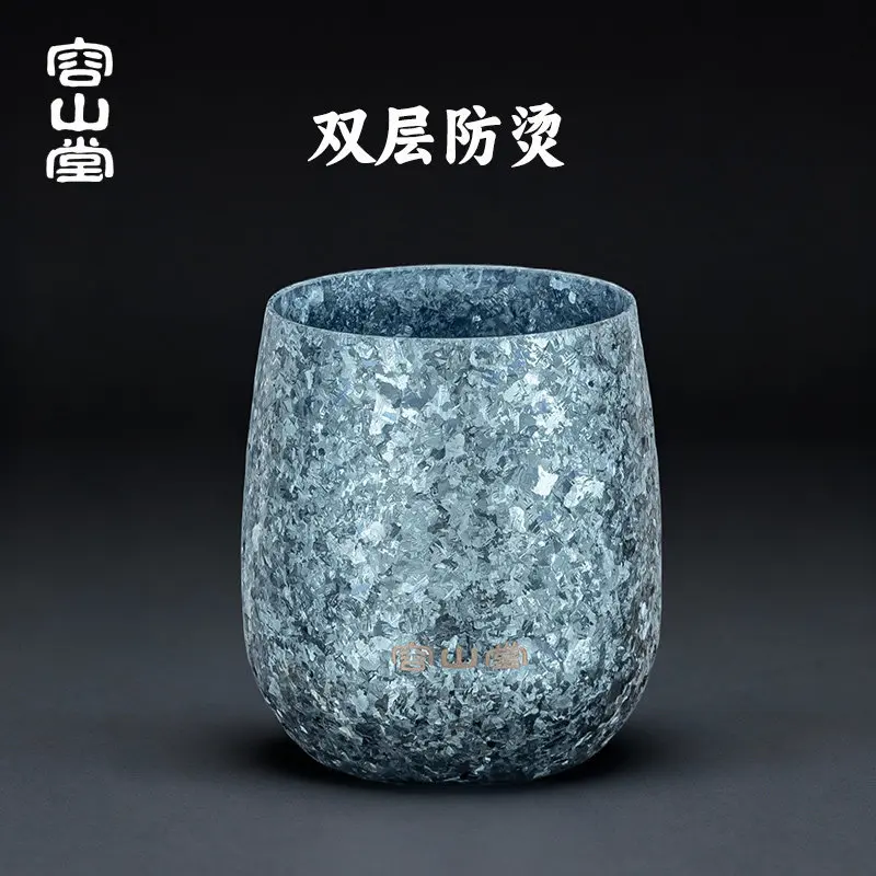 

X-23 Rongshantang pure titanium travel tea set portable teapot express cup outdoor one person drinking small tea set