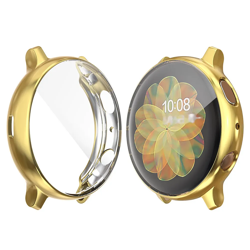Electroplated Watch Case Cover 2 44Mm Tpu Protective Frame Scratch Drop Proof Moisture Free