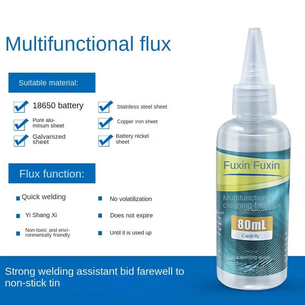 30ml 80ml Stainless Steel Flux Battery Electrode Soldering Quick Repair Strong Solder Flux Soldering Flux Liquid