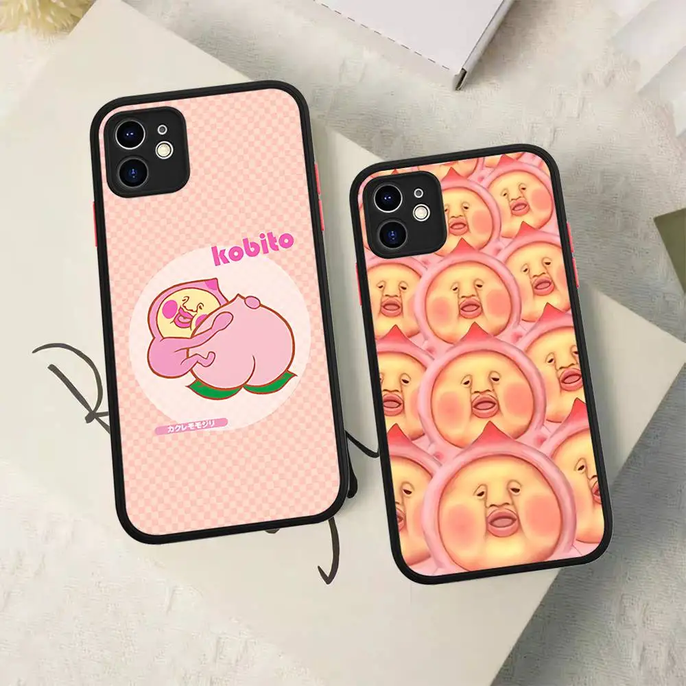 

KOBITOS Cute Matte Protective Case For IPhone 16 15 14 13 12 11 Pro Max X XS MAX Protection Case