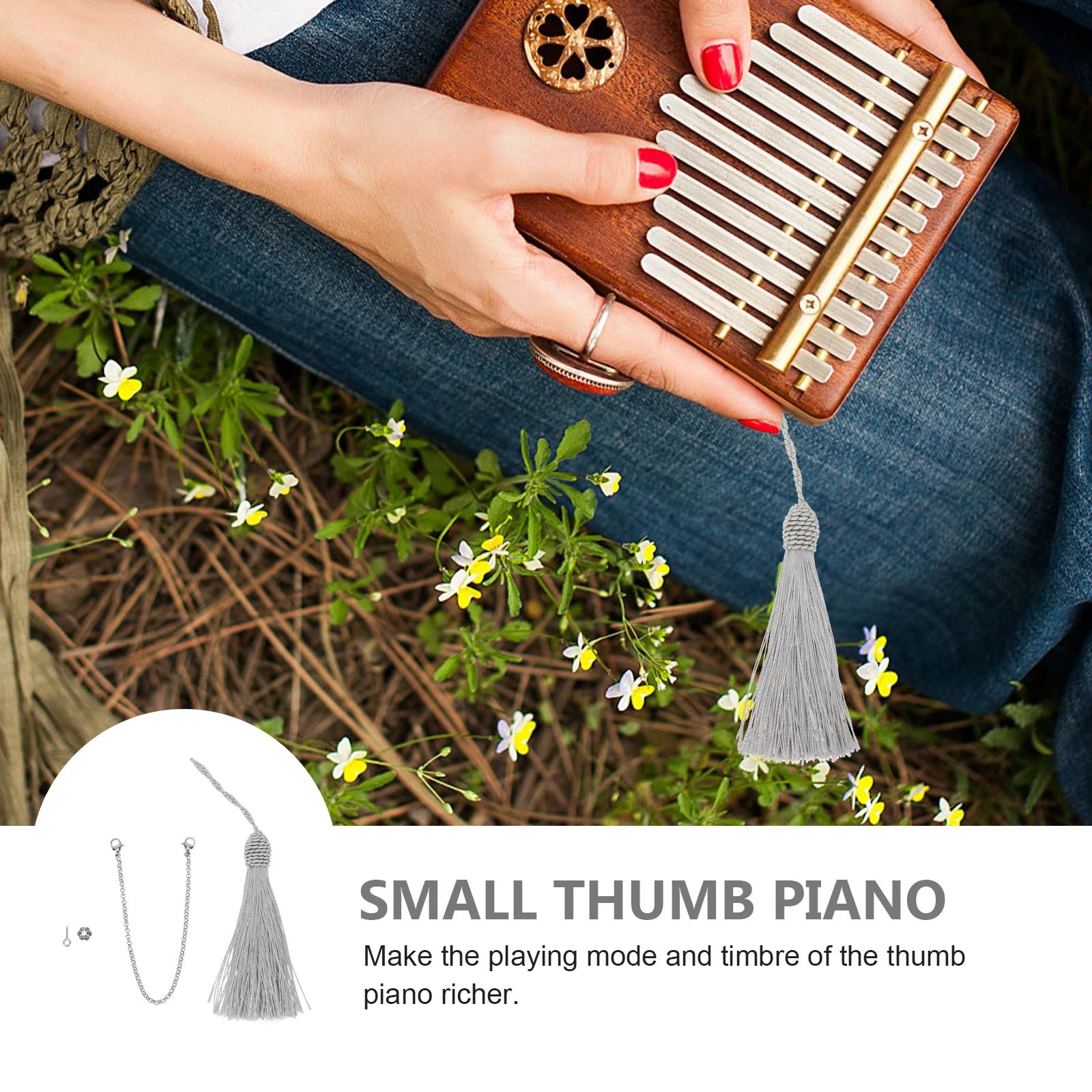 

Zinc Alloy Piano Chain Smooth Musical Chain For Kalimba Durable Musical Instrument Parts Kalimba Accessories Elegant Decor
