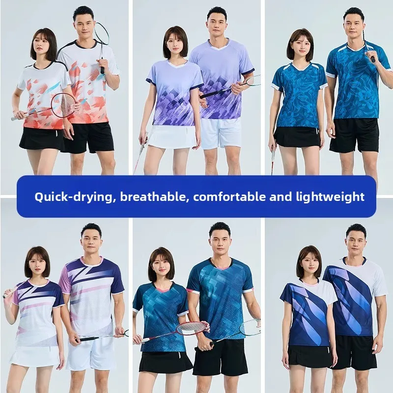 Men's Quick - Dry Sports Outfit Set for Badminton, Table Tennis, Volleyball Training and Team Activities