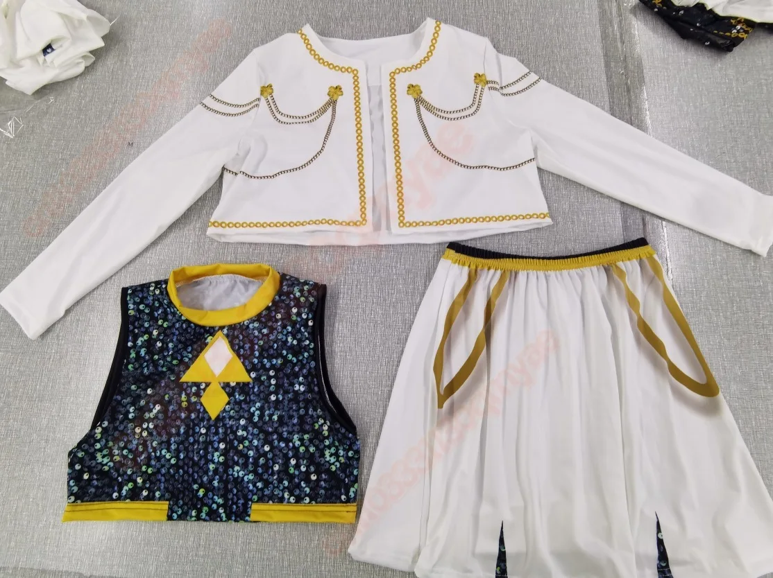 키즈 소녀 루미 조이 미라 코스프레 무대 3D 프린트 슈트 세트 K-pop 악마 헌터 의상 공연 어린이 할로윈 파티