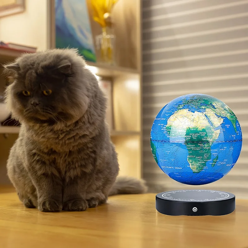 20cm 8 Inch Custom Desk Tellurion Supplies School Smart Educational World Geography Kids Learning Toy Floating Levitating Globe