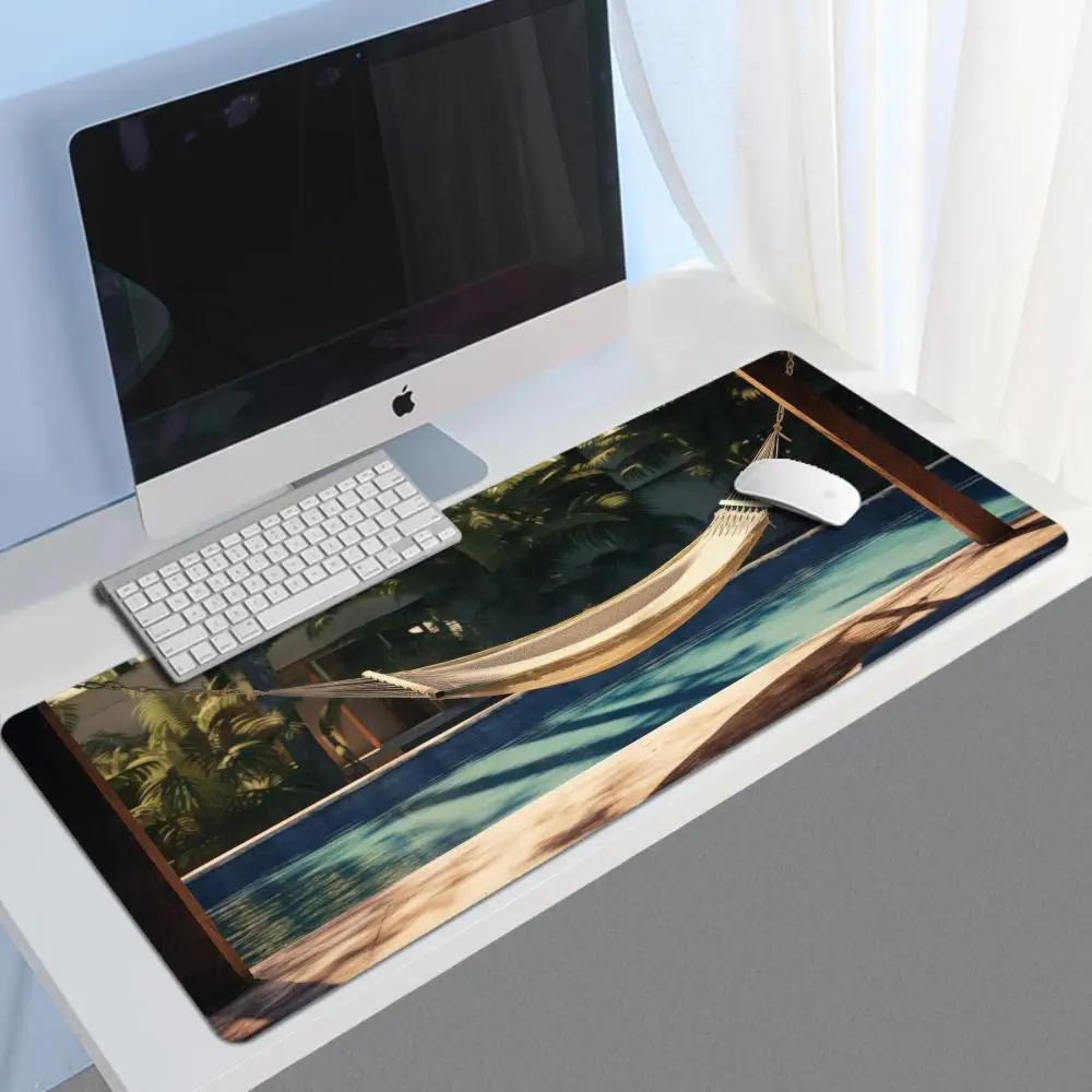 Beautiful hammock rubber mouse pad HD anime realistic pattern computer video game player dedicated gaming mouse pad