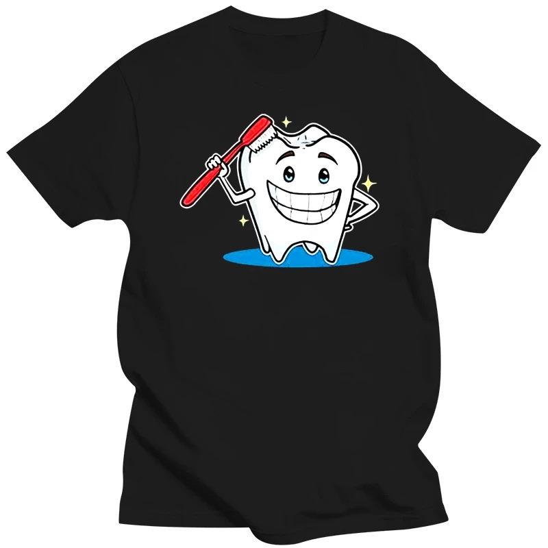 Happy Tooth Toothbrush Dentist Women'S Novelty T-Shirt Sportswear Tee Shirt