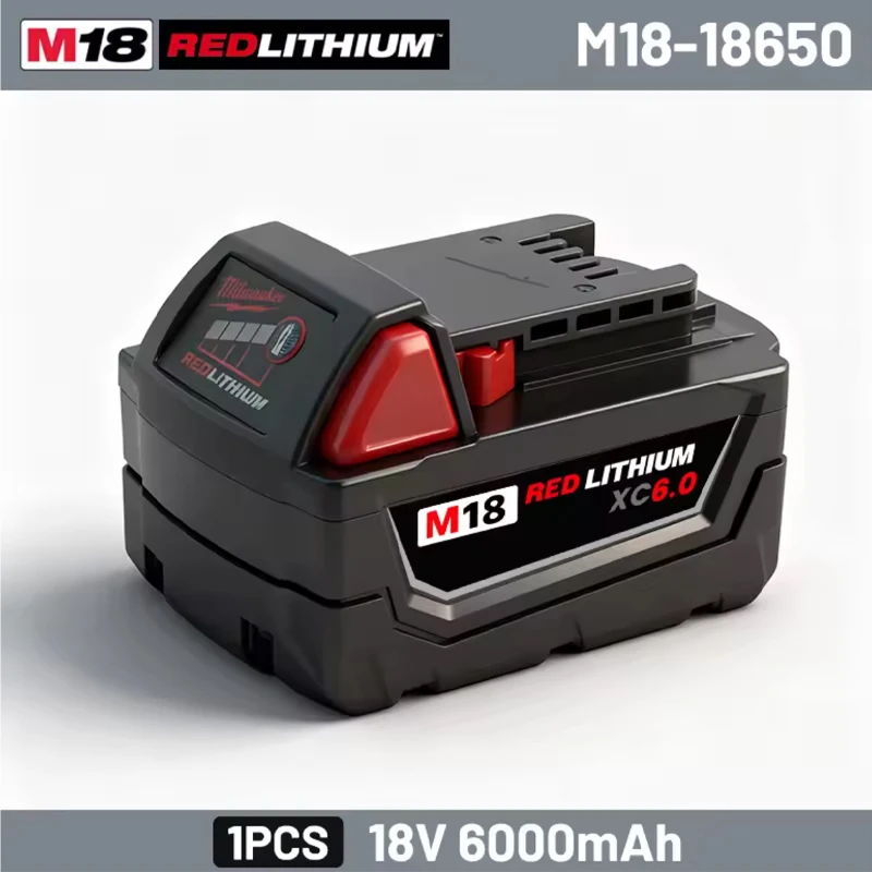 

18V battery Original Milwaukee M18B8 M18B9 6.0Ah 6000mAh, fast charging compatible with Milwaukee power tools Milwaukee