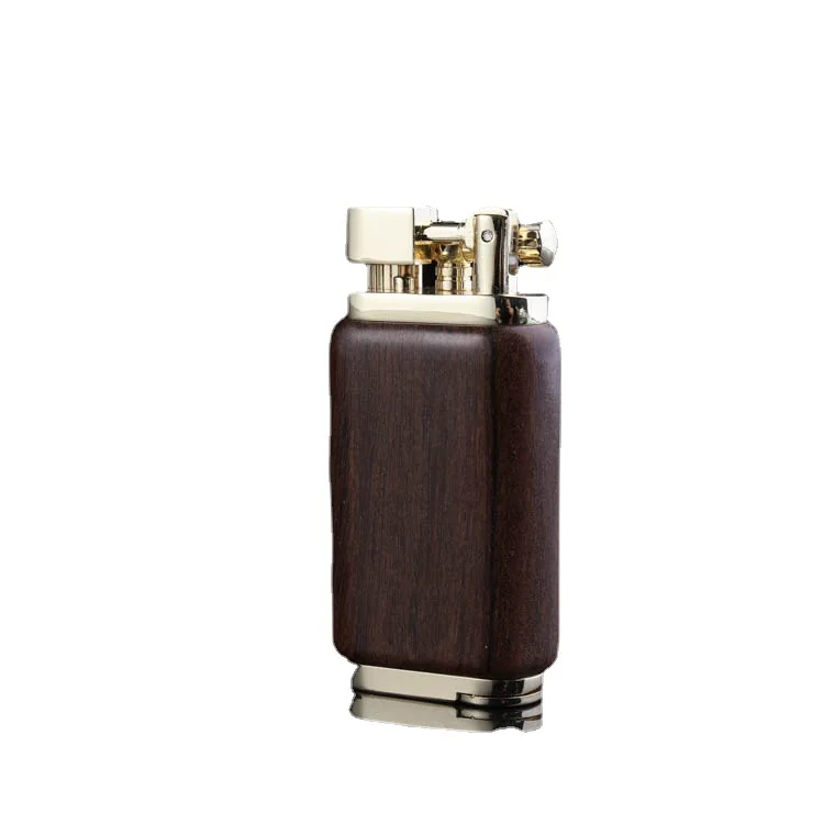 Pipe Lighter Oblique Flame Explosion of Ceative Ebony Lighter Refillable Butane Gas Lighters Easy Ignite For Men