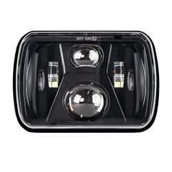 For Cherokee XJ Wrangler YJ Accessories H6054 H5054 H6054LL 6052 6053 Car 110W 5x7 Inch Led Headlights 7x6